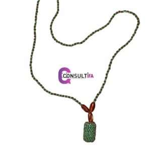Beautiful Ifa Necklace Glass Bead