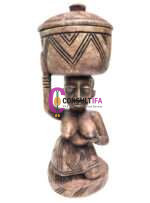 Ajere Ifa for Sale – 17" Tall Divination Bowl with 8" Diameter