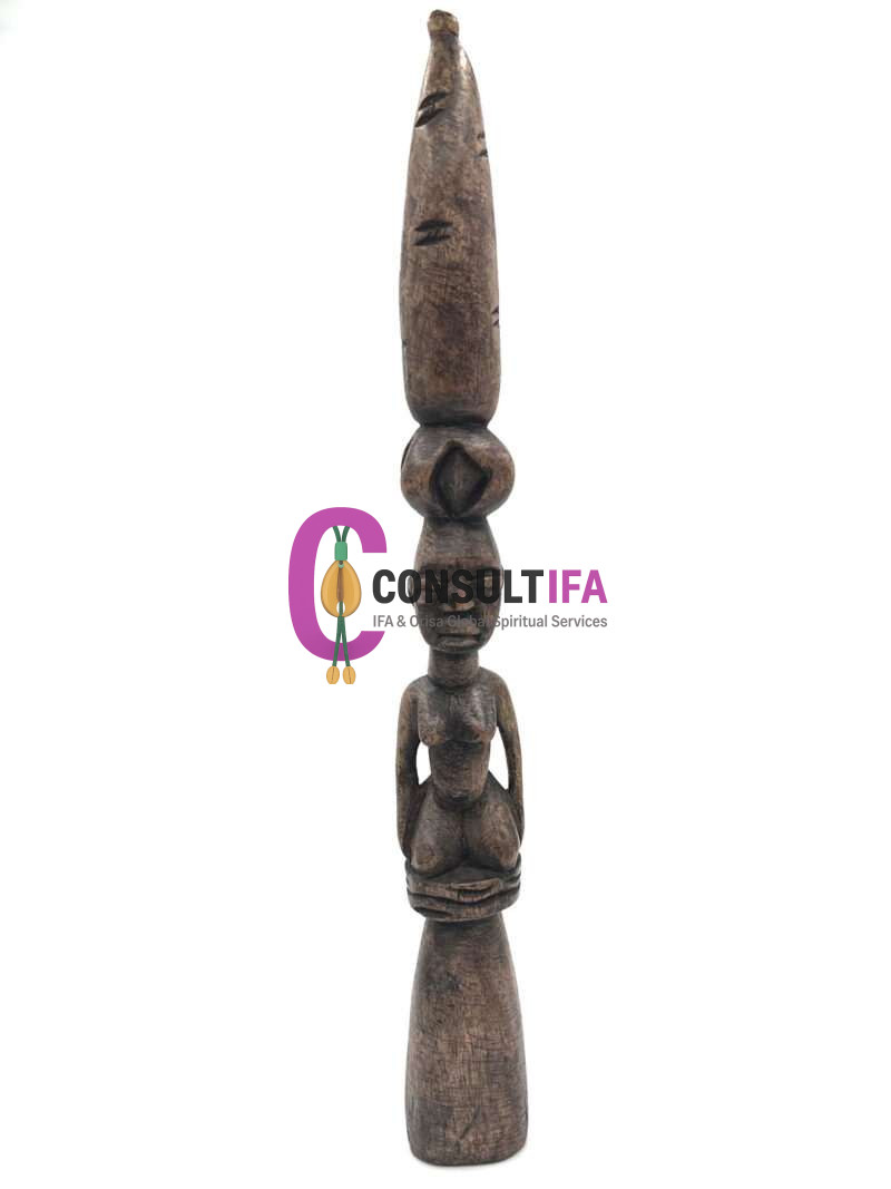 Iroke Ifa (13”-15”) – Authentic Divination Tapper for Ifa Rituals