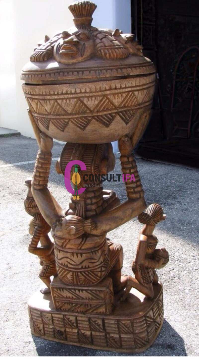 Ajere Ifa – Sacred Beaded Vessel for Ifa Rituals - Image 4