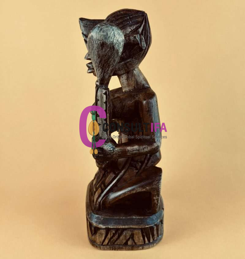 Orisha Oya Statue – Handmade Yoruba Goddess of Wind, Storm & Fertility Sculpture - Image 5
